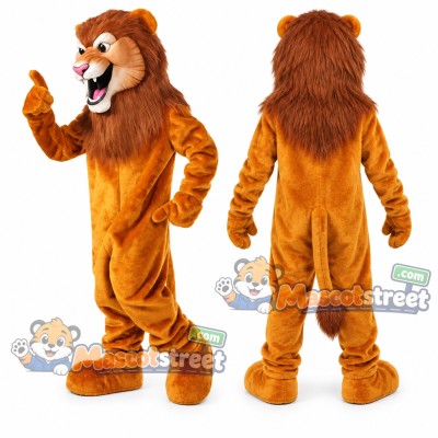 Orange Lion Mascot Costume Orange Lion Mascot Costume
