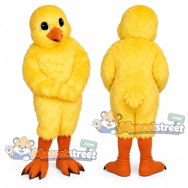 Yellow Chick Mascot Costume