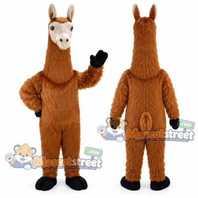Brown Llama Mascot Costume Brown Llama Mascot Costume