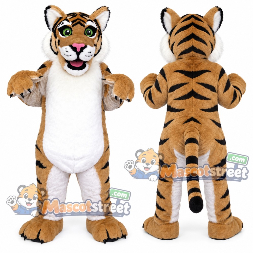 Orange Tiger Mascot Costume