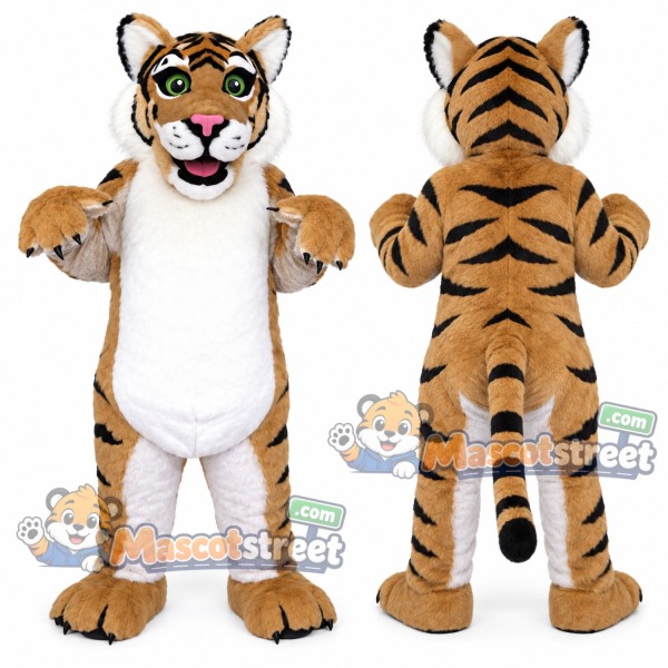 Orange Tiger Mascot Costume