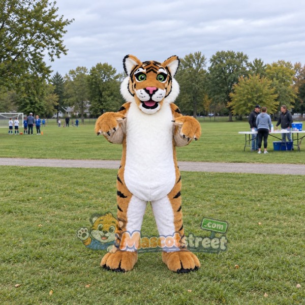 Orange Tiger Mascot Costume