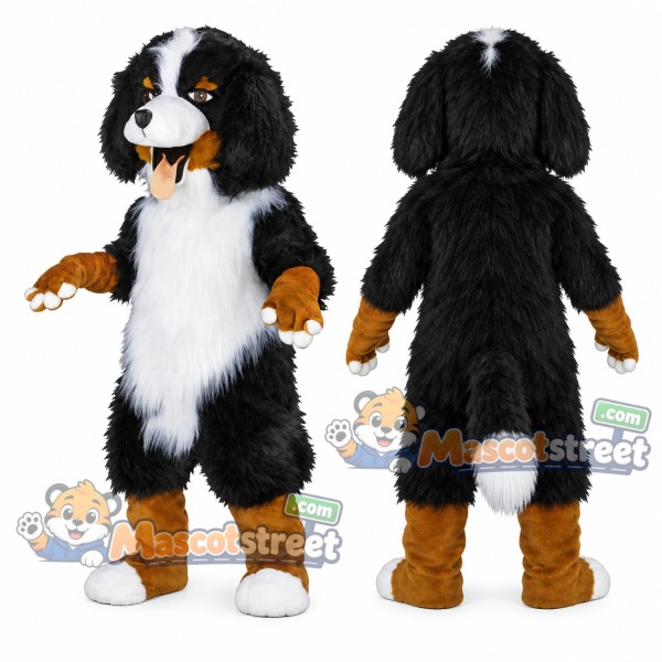Black and Brown Dog Mascot Costume