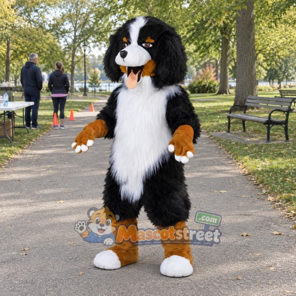 Black and Brown Dog Mascot Costume