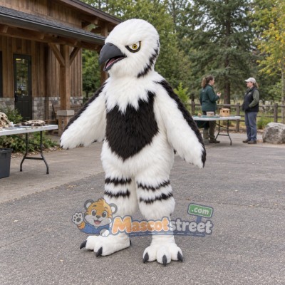 White Eagle Mascot Costume White Eagle Mascot Costume