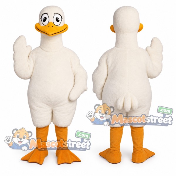 White Loon Mascot Costume