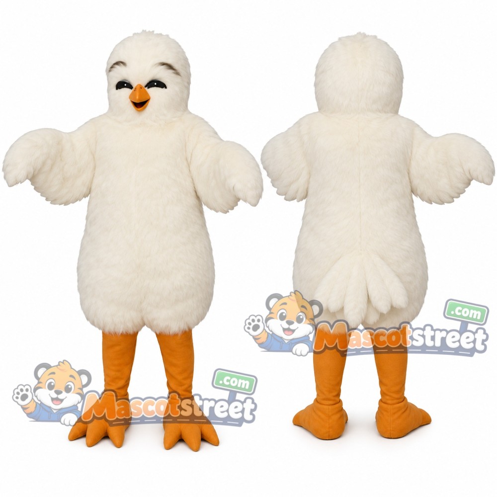 White Bird Mascot Costume White Bird Mascot Costume