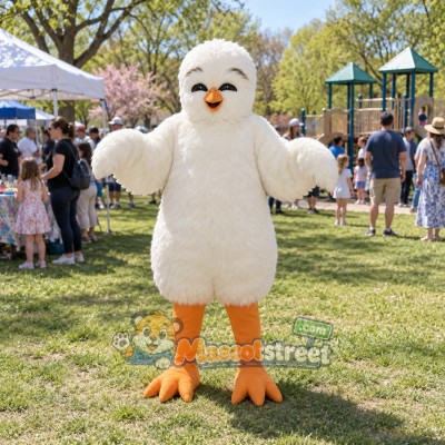 White Bird Mascot Costume White Bird Mascot Costume