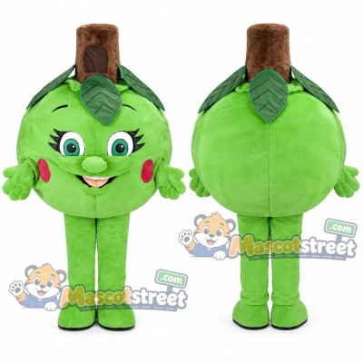 Green Artichoke Mascot Costume Green Artichoke Mascot Costume