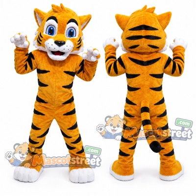 Yellow Tiger Mascot Costume Yellow Tiger Mascot Costume