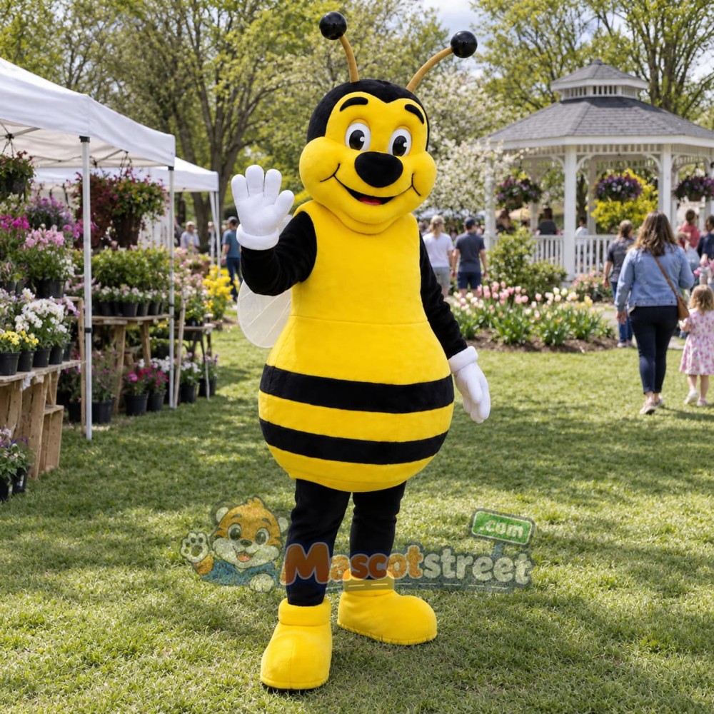 Yellow and Black Bee Mascot Costume Yellow and Black Bee Mascot Costume