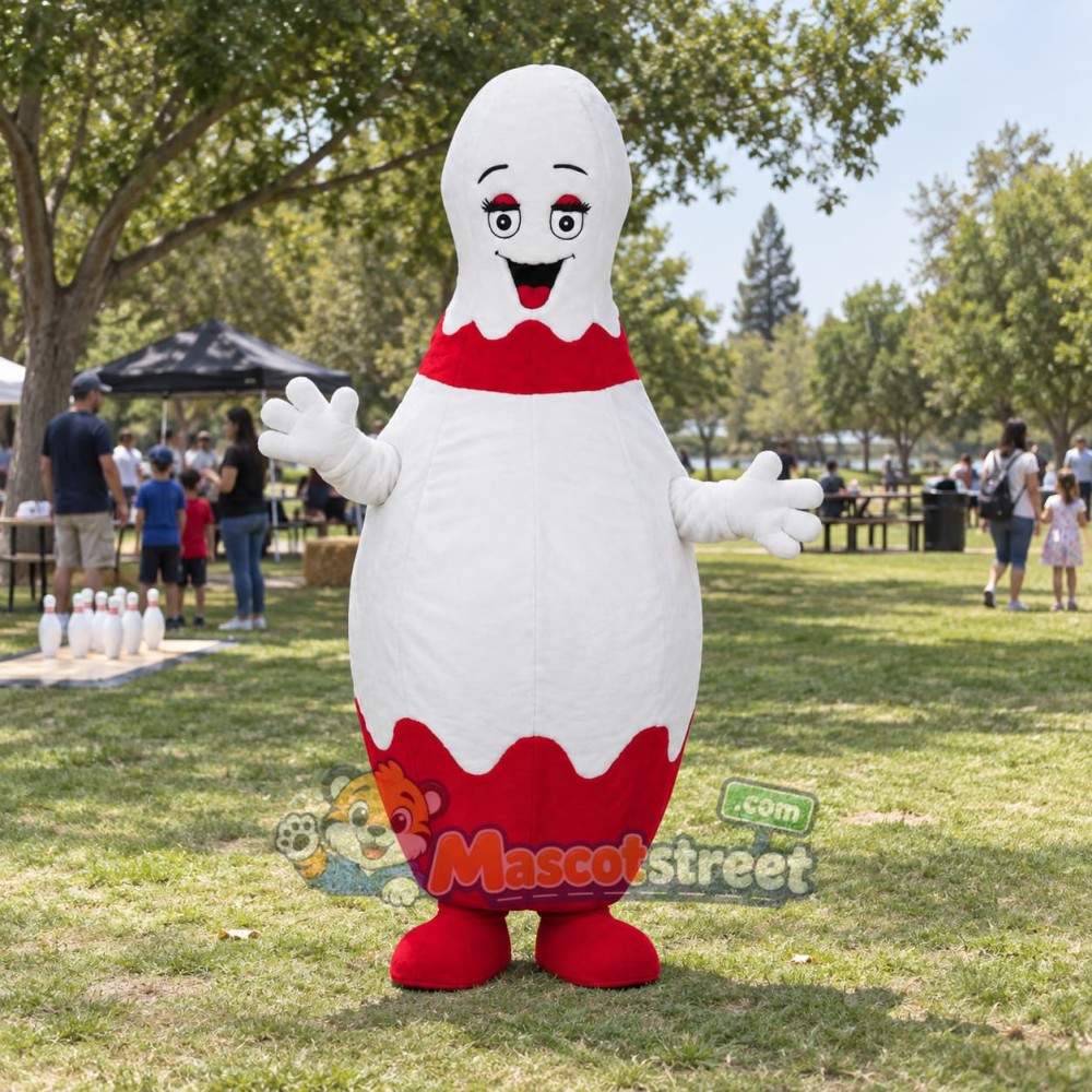 Bowling Pin Mascot Costume