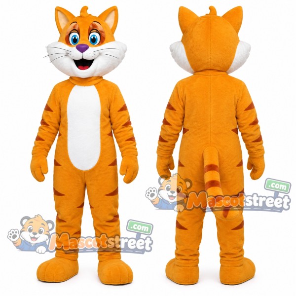Orange Cat Mascot Costume
