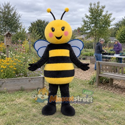 Yellow and Black Bee Mascot Costume Yellow and Black Bee Mascot Costume