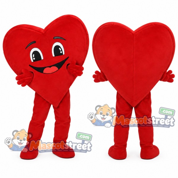 Red Heart Mascot Costume
