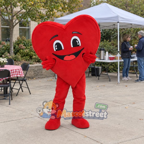 Red Heart Mascot Costume