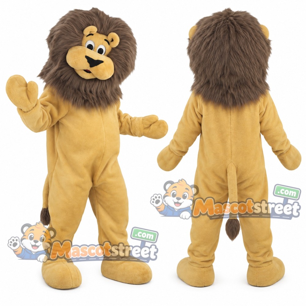 Tan Lion Mascot Costume Tan Lion Mascot Costume