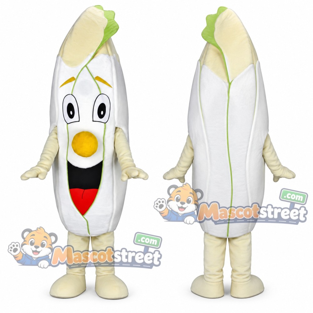 White Leafy Vegetable Mascot Costume