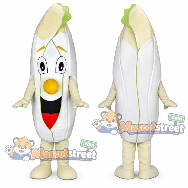 White Leafy Vegetable Mascot Costume