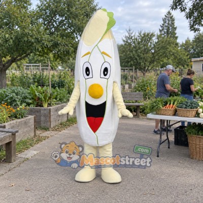 White Leafy Vegetable Mascot Costume
