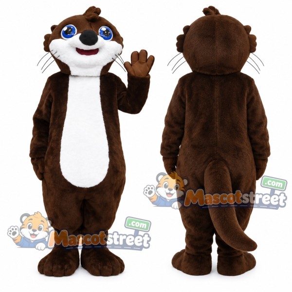 Brown Otter Mascot Costume