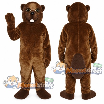 Brown Beaver Mascot Costume Brown Beaver Mascot Costume