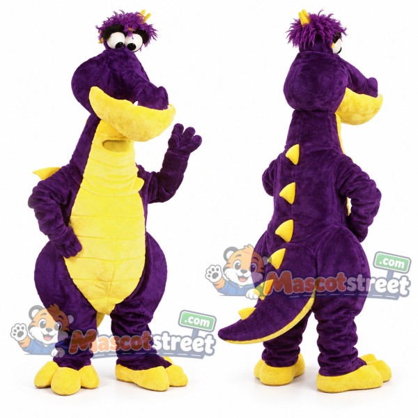 Purple Dragon Mascot Costume