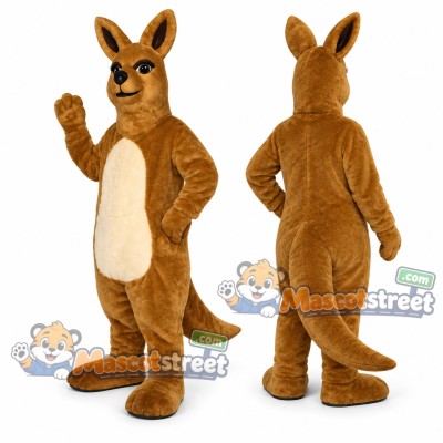 Brown Kangaroo Mascot Costume Brown Kangaroo Mascot Costume