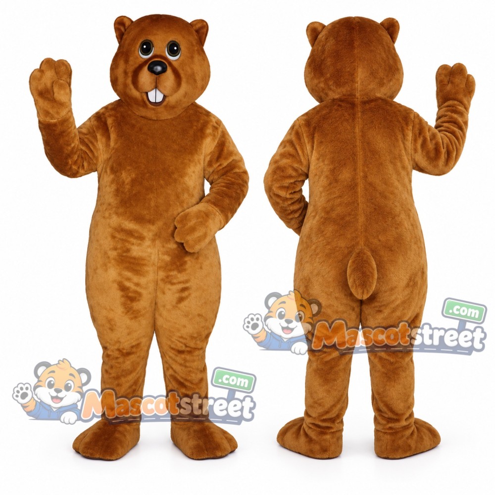 Brown Marmot Mascot Costume Brown Marmot Mascot Costume