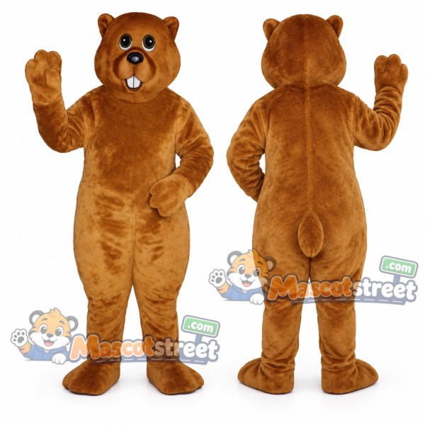 Brown Marmot Mascot Costume
