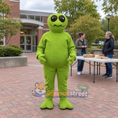 Green Alien Mascot Costume Green Alien Mascot Costume