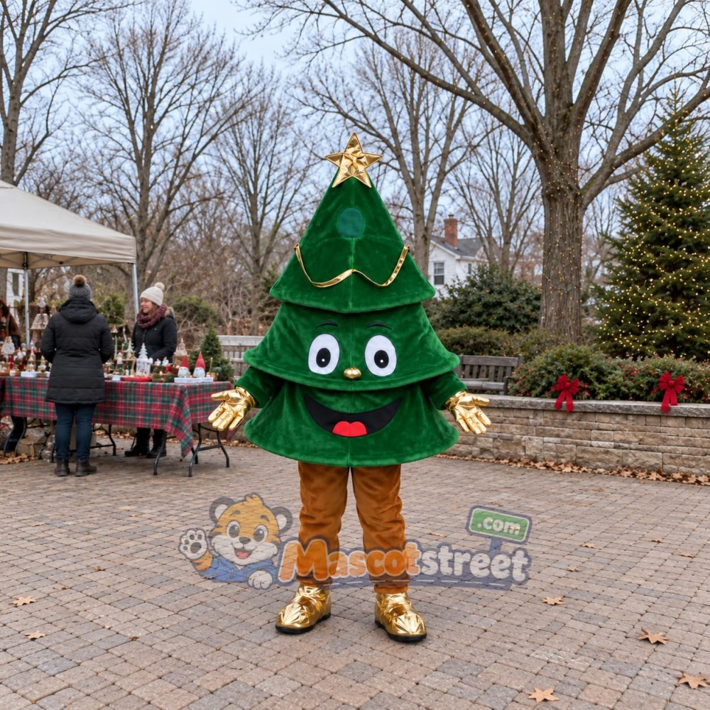 Christmas Tree Mascot Costume Christmas Tree Mascot Costume