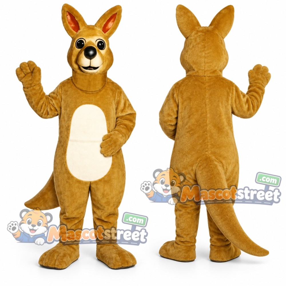 Brown Kangaroo Mascot Costume Brown Kangaroo Mascot Costume