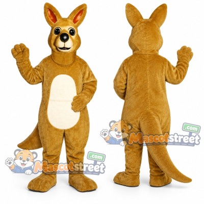 Brown Kangaroo Mascot Costume Brown Kangaroo Mascot Costume