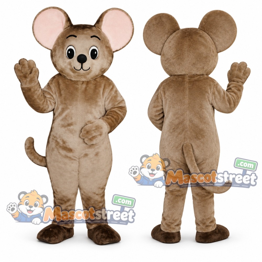 Brown Mouse Mascot Costume Brown Mouse Mascot Costume