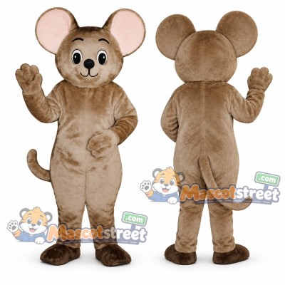 Brown Mouse Mascot Costume Brown Mouse Mascot Costume