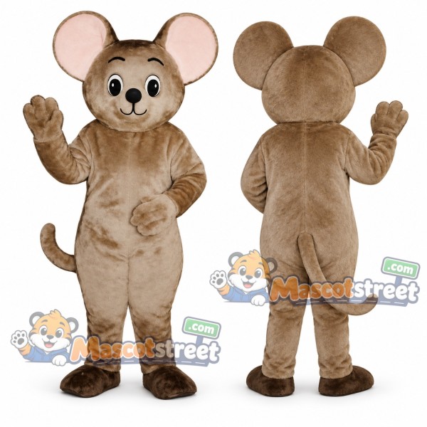 Brown Mouse Mascot Costume