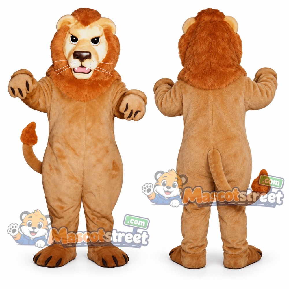 Tan Lion Mascot Costume Tan Lion Mascot Costume