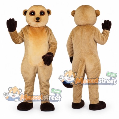 Tan Meerkat Mascot Costume Tan Meerkat Mascot Costume