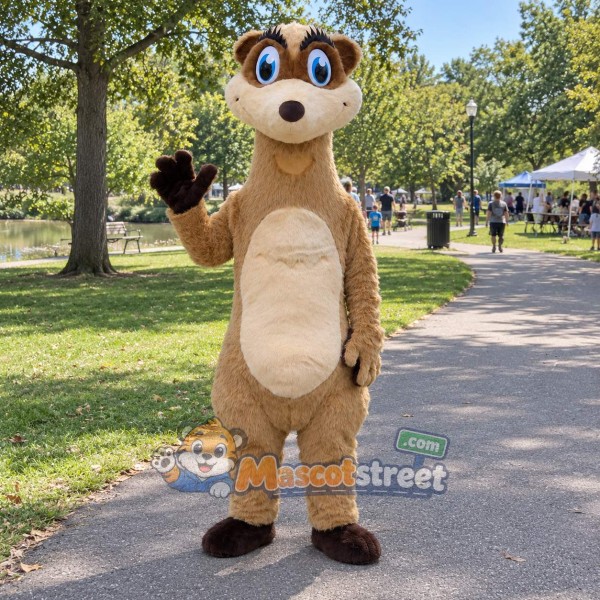 Tan Meerkat Mascot Costume