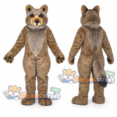Gray Wolf Mascot Costume Gray Wolf Mascot Costume