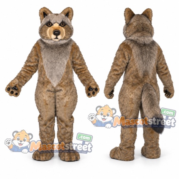 Gray Wolf Mascot Costume