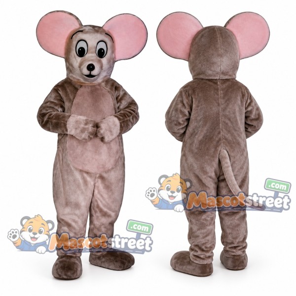 Gray Mouse Mascot Costume