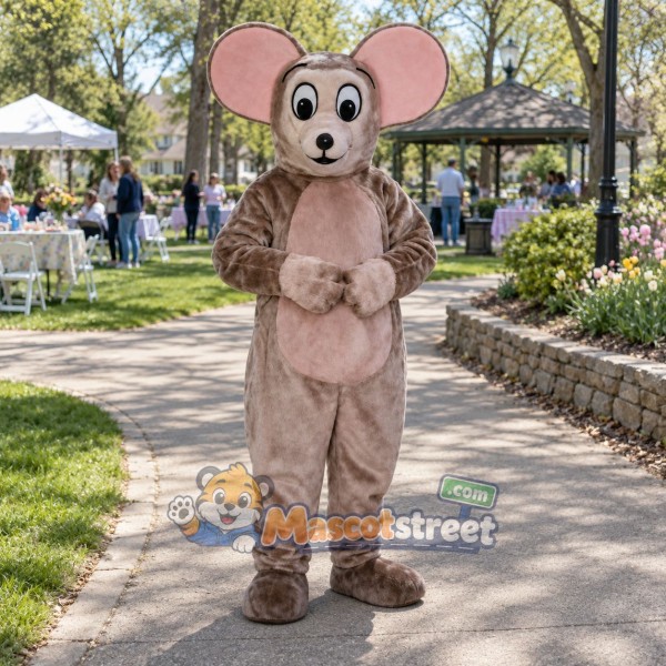 Gray Mouse Mascot Costume