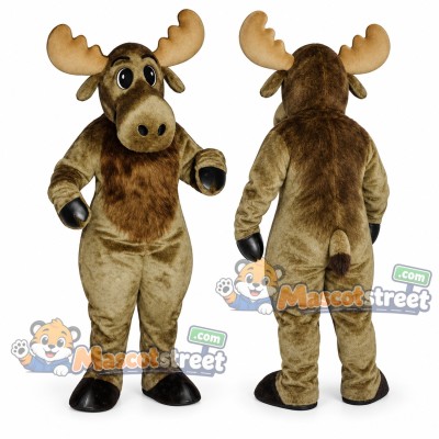 Brown Moose Mascot Costume Brown Moose Mascot Costume