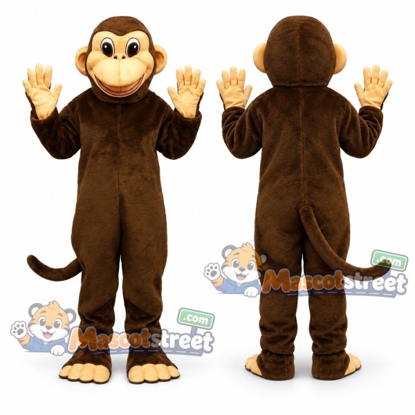 Brown Monkey Mascot Costume