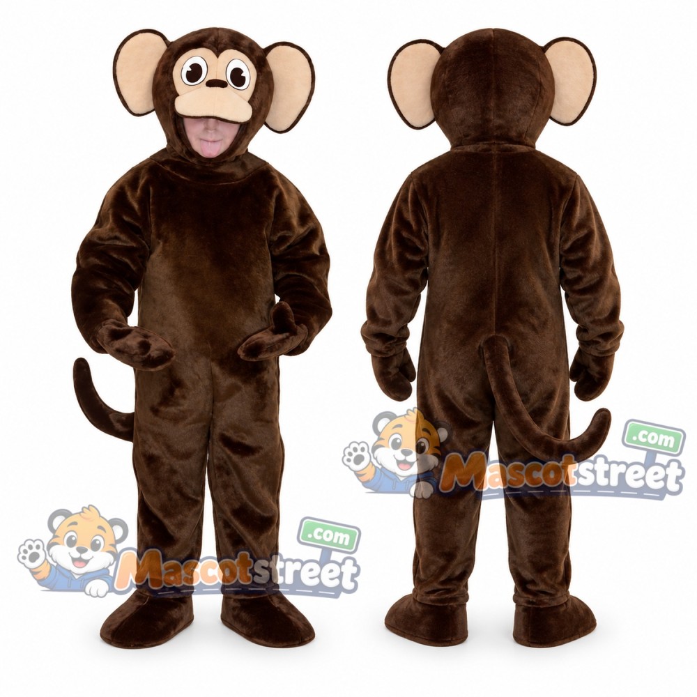 Brown Monkey Mascot Costume