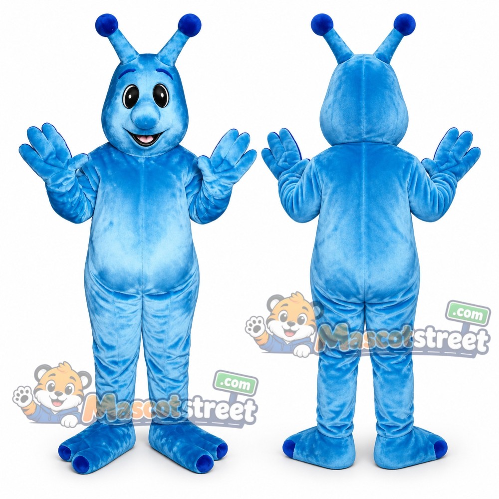 Blue Monster Mascot Costume Blue Monster Mascot Costume