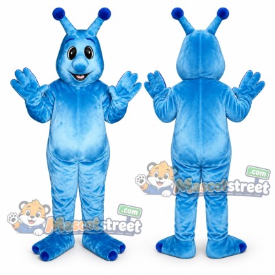 Blue Monster Mascot Costume Blue Monster Mascot Costume