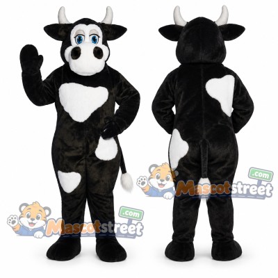 Black and White Cow Mascot Costume Black and White Cow Mascot Costume